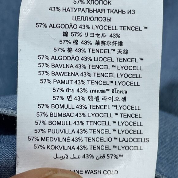 NEW Michael Kors Womens XS Chambray Pleated Wide Leg- Sky blue wash - Picture 6 of 9